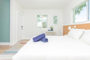Bedroom with AC and TV
