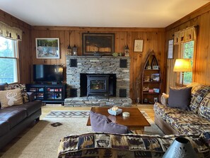 Large great room for everyone to hang out together.