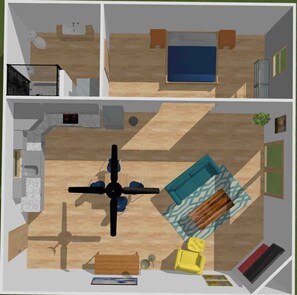 2d view floor plan