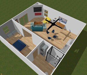 2d view floor plan