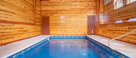 The indoor pool lets you enjoy a swim no matter the weather!