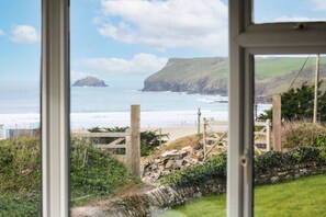 Polzeath beach is just a few minutes walk from the house