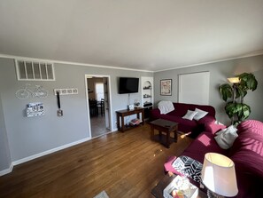 Cozy living room with plenty of seating!