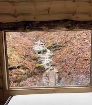 Blick von der Unterkunft