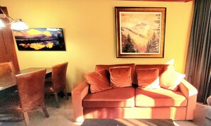 Trey's fireplace suite with premium cable/ HBO