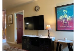 Living room view of TV viewing area