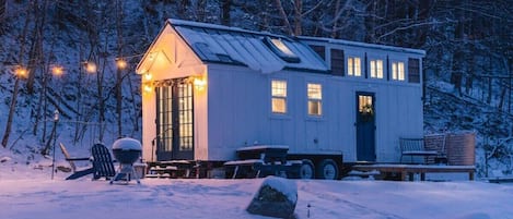 Winter at the tiny house