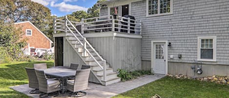 Hyannis Vacation Rental | 3BR | 2BA | Stairs Required | 2,400 Sq Ft