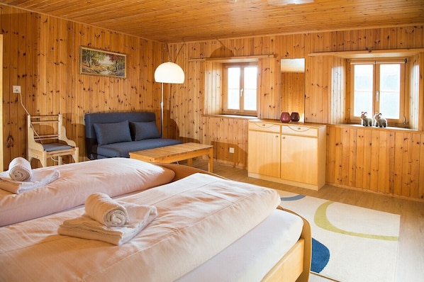Bedroom with a double bed