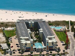 Aerial view of the property