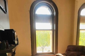 Beautiful arch windows in the common room