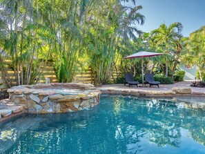 Loungers by the pool