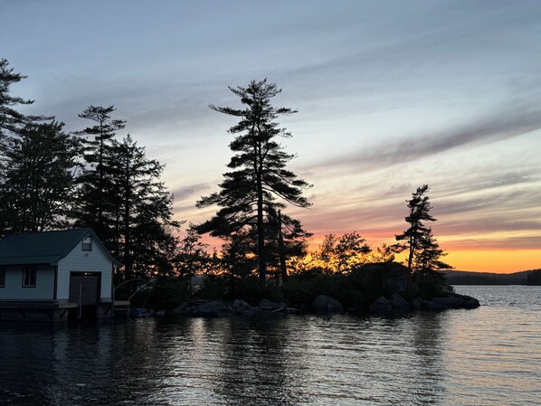Evening view on the dock