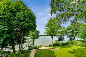 Lake views from upper balcony