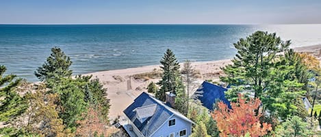 Oscoda Vacation Rental | 4BR | 3BA | 2,000 Sq Ft | Stairs Required