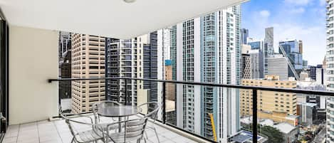 Balcony with City Views