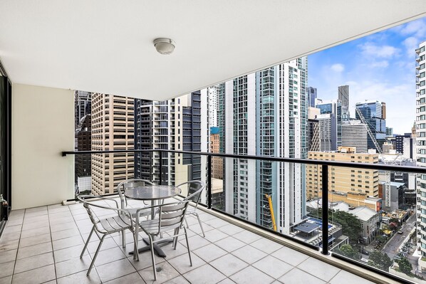 Balcony with City Views