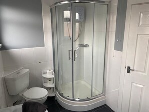 large separate shower cubicle