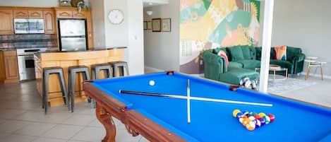 Game of Pool anyone?  Challenge your family and friends to a little competition on our pool table!  We provide all of the supplies necessary.  You bring the FUN and the LAUGHTER!