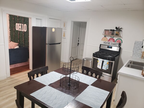 kitchen with stainless steel appliances 