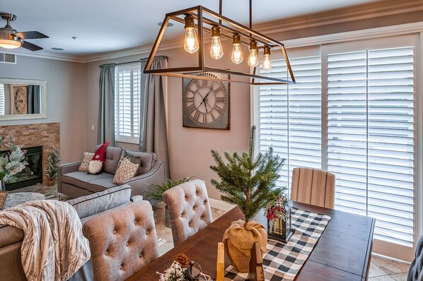 Elegant Living and Dining Space