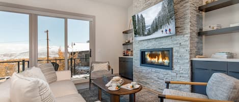 Cozy Living Room with a View