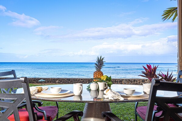 Panoramic ocean views from your private lanai