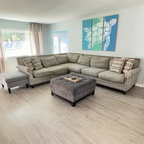 Living Room with Large Sectional