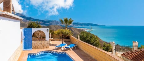 Beautiful villa with private pool and terrace with panoramic sea views