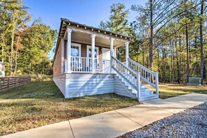 Cottage Exterior | Single-Story Home | Private Yard | Charcoal Grill