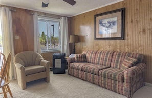Kick back and relax in the comfortable living room area after a full day on the mountain!