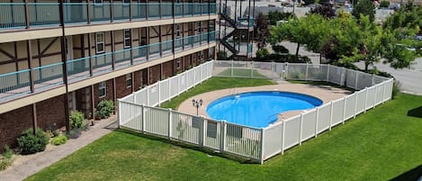 The pool is usually open from the May long weekend until Labour Day or longer.