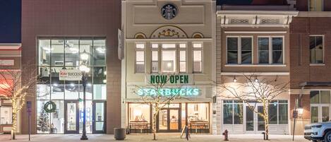 City Suites Logan & Starbucks are in the same building!