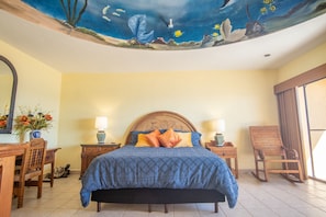 Master bedroom with decorative dome