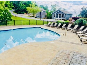 Pool Is Directly Across The Street From Our Property On Right. Walk On Over! 