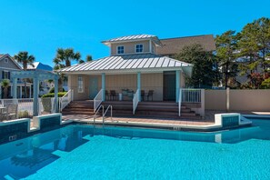 Enjoy cooling off in the community pool after a long day at the beach!!