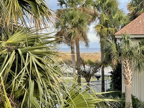 ocean views from the balcony