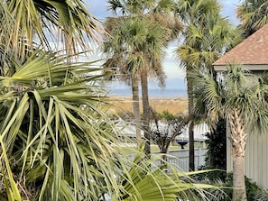 ocean views from the balcony