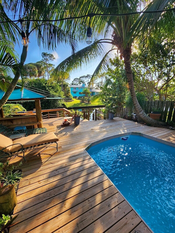Perfect view of the sunsets from the pool.