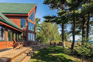 Exterior View with Deck & Fire Pit