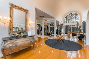 The open concept allows the entire group to gather!