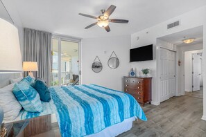 Spacious & beautifully decorated Master Bdrm with en-suite and private patio