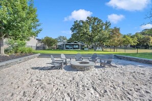 Let the kids play in the sand pit and soak in the sun!