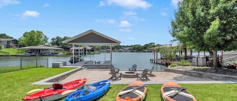 Shorewood Manor has 2 kayaks, 2 stand up paddleboards, and a lily pad available for guest to use!