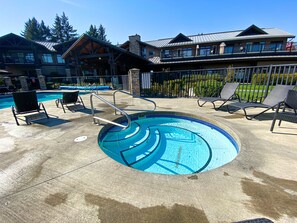 Hot tub open year round.