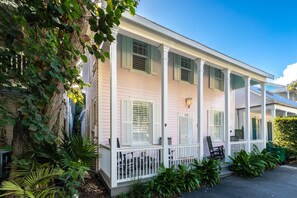 Indulge in the art of relaxation on the picturesque front porch of this stunning Eyebrow house.