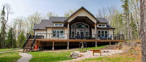 Spring Exterior with Brand New Hot Tub!