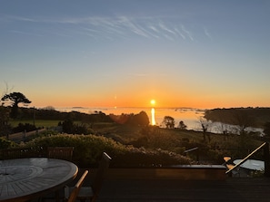 Lever du soleil vue de la terrasse