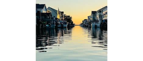 Sunset lagoon view