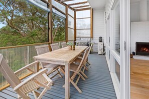 1st Deck area with BBQ and Outdoor Dining 